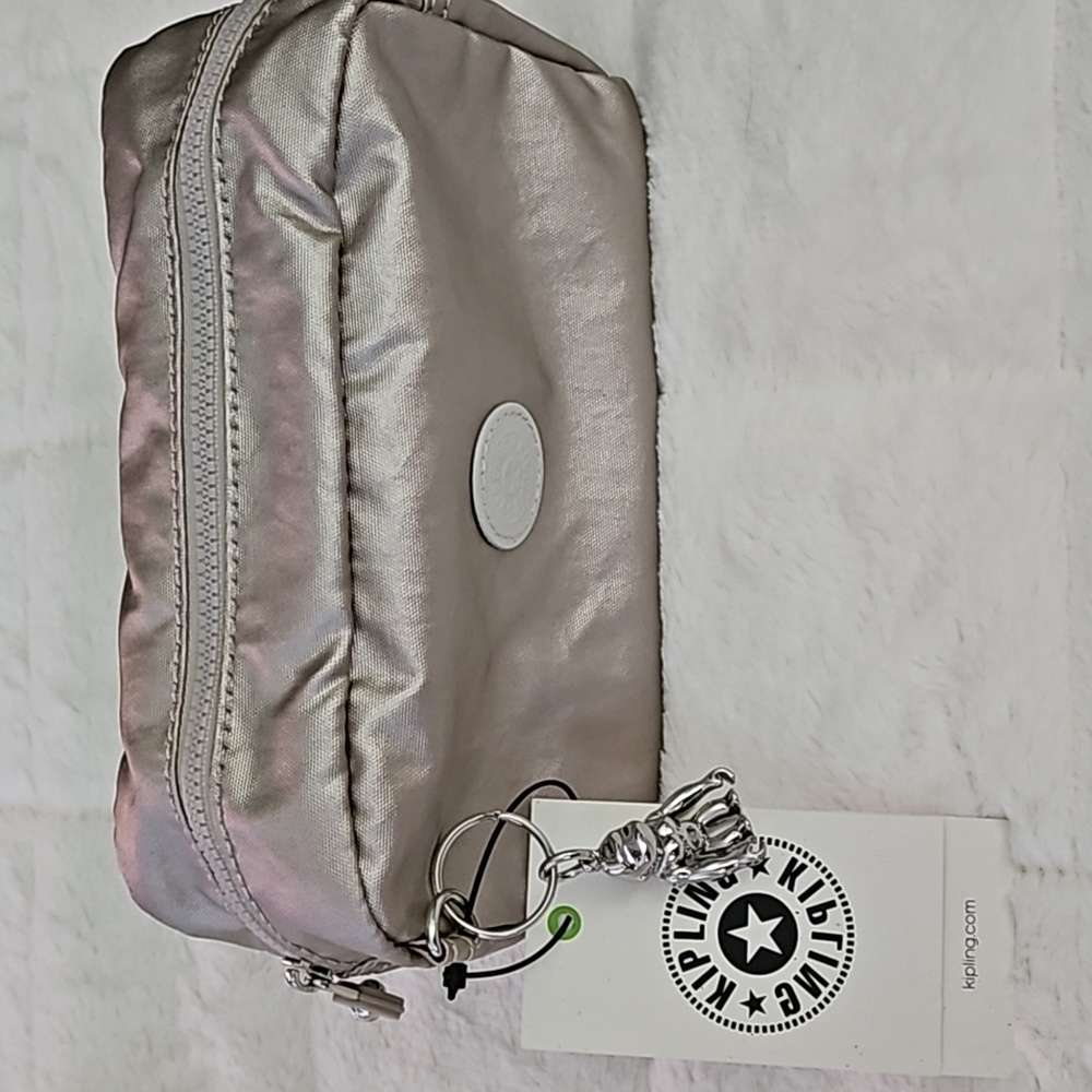 Kipling "Gleam" Pouch in Metallic Glow
